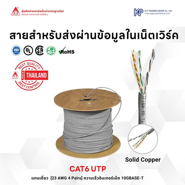 สายแลน Cat.6 แกนเดี่ยว