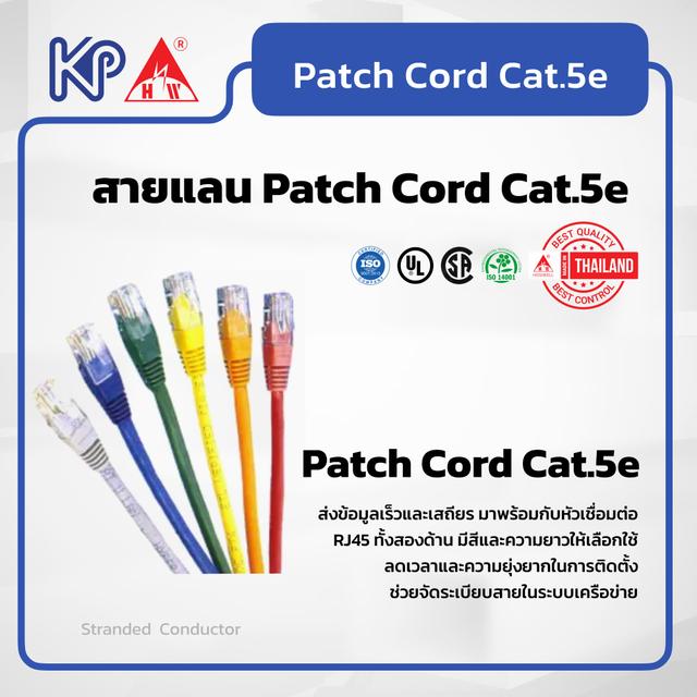 สายแลน Patch Cord Cat.5e ความยาว 10 M.