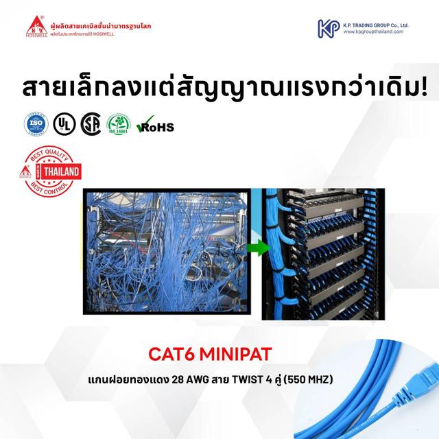 สายแลน MINI Patch Cord Cat.6 ความยาว 50 CM.