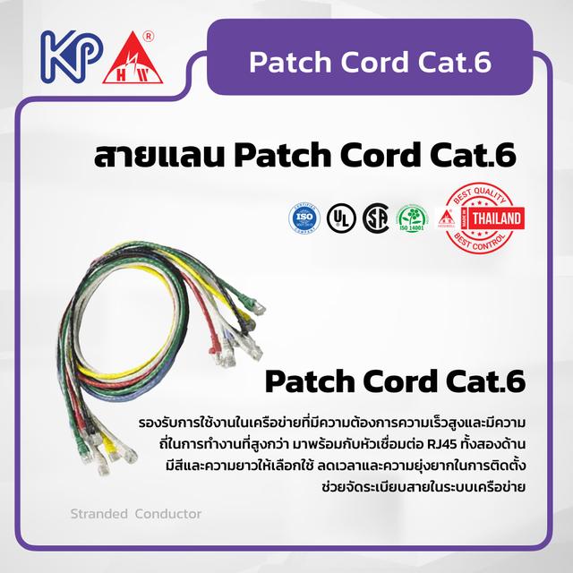 สายแลน Patch Cord Cat.6 ความยาว 10 M.